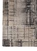 provenance grey and black wool and bamboo silk hand knotted Rug - Corner