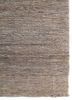 hula beige and brown jute and hemp hand knotted Rug - Corner