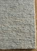 hula blue jute and hemp hand knotted Rug - Corner