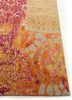 free verse by kavi red and orange wool and silk hand knotted Rug - Corner free verse by kavi red and orange wool and silk hand knotted Rug - Corner