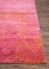free verse by kavi pink and purple wool and silk hand knotted Rug - Corner free verse by kavi pink and purple wool and silk hand knotted Rug - Corner