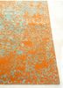 free verse by kavi red and orange wool and silk hand knotted Rug - Corner free verse by kavi red and orange wool and silk hand knotted Rug - Corner