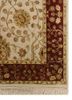 aurora ivory wool and silk hand knotted Rug - Corner aurora ivory wool and silk hand knotted Rug - Corner