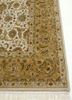 aurora ivory wool and silk hand knotted Rug - Corner