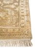 aurora grey and black wool and silk hand knotted Rug - Corner