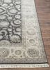aurora grey and black wool and silk hand knotted Rug - Corner aurora grey and black wool and silk hand knotted Rug - Corner