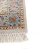 aurora ivory wool and silk hand knotted Rug - Corner aurora ivory wool and silk hand knotted Rug - Corner