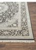 aurora grey and black wool and silk hand knotted Rug - Corner aurora grey and black wool and silk hand knotted Rug - Corner