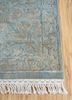 aurora blue wool and silk hand knotted Rug - Corner aurora blue wool and silk hand knotted Rug - Corner