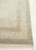 aurora ivory wool and silk hand knotted Rug - Corner