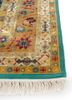 aurora red and orange wool and silk hand knotted Rug - Corner aurora red and orange wool and silk hand knotted Rug - Corner