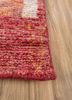 manifest red and orange wool hand knotted Rug - Corner manifest red and orange wool hand knotted Rug - Corner