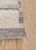blythe ivory afghan wool hand knotted Rug - Corner