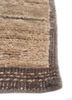 manifest beige and brown afghan wool hand knotted Rug - Corner