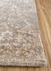 gulmarg ivory silk hand knotted Rug - Corner