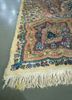 aalam pink and purple wool hand knotted Rug - Corner aalam pink and purple wool hand knotted Rug - Corner