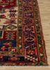 aalam red and orange wool hand knotted Rug - Corner aalam red and orange wool hand knotted Rug - Corner