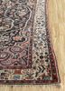 aalam grey and black wool hand knotted Rug - Corner