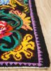 nuray multi wool hand knotted Rug - Corner