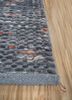 abrash grey and black wool flat weaves Rug - Corner abrash grey and black wool flat weaves Rug - Corner
