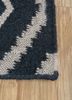bedouin grey and black wool flat weaves Rug - Corner bedouin grey and black wool flat weaves Rug - Corner