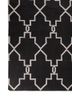 indusbar grey and black wool flat weaves Rug - Corner indusbar grey and black wool flat weaves Rug - Corner