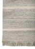 indusbar grey and black wool flat weaves Rug - Corner