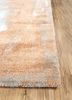tesoro beige and brown wool hand loom Rug - Corner