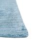 manifest blue wool and viscose hand knotted Rug - Corner