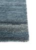 manifest blue wool and viscose hand knotted Rug - Corner