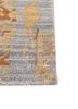far east red and orange bamboo silk hand knotted Rug - Corner