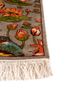 gulmarg green silk hand knotted Rug - Corner