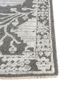 erbe grey and black viscose hand knotted Rug - Corner