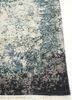 far east blue wool and silk hand knotted Rug - Corner