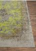 far east green wool and silk hand knotted Rug - Corner far east green wool and silk hand knotted Rug - Corner