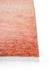 kairos red and orange wool hand knotted Rug - Corner