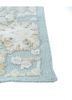 pansy blue wool hand knotted Rug - Corner pansy blue wool hand knotted Rug - Corner