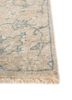 erbe beige and brown wool hand knotted Rug - Corner