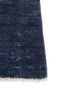 kairos blue wool hand knotted Rug - Corner