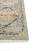 gulnar blue wool hand knotted Rug - Corner gulnar blue wool hand knotted Rug - Corner