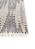 kairos blue wool hand knotted Rug - Corner