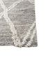 zuri grey and black wool hand knotted Rug - Corner