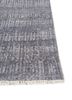entropy blue wool and silk hand knotted Rug - Corner