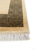 gulnar beige and brown wool and viscose hand knotted Rug - Corner gulnar beige and brown wool and viscose hand knotted Rug - Corner