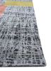 free verse by kavi blue wool and silk hand knotted Rug - Corner