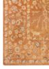 far east red and orange wool and silk hand knotted Rug - Corner far east red and orange wool and silk hand knotted Rug - Corner