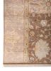 far east red and orange wool and silk hand knotted Rug - Corner