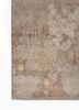 far east beige and brown wool and silk hand knotted Rug - Corner far east beige and brown wool and silk hand knotted Rug - Corner