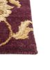 aurora pink and purple wool and silk hand knotted Rug - Corner