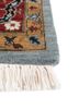 gulnar blue wool hand knotted Rug - Corner
